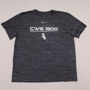 Nike Men Gray Tee Shirt Dri Fit Chicago Whitesox 1900 Size XXL